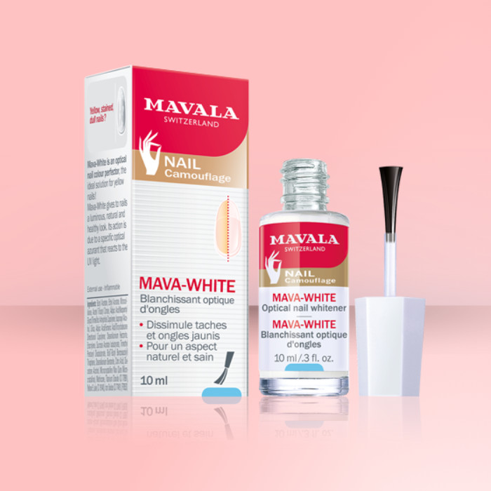 MAVALA cuidado y belleza para uñas, piel alta calidad. CAMUFLAJE DE UÑAS Mava-White.