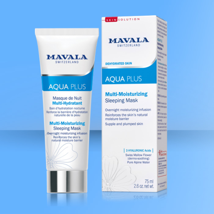 MAVALA cuidado y belleza para uñas, piel alta calidad. AQUA PLUS Mascarilla de noche.