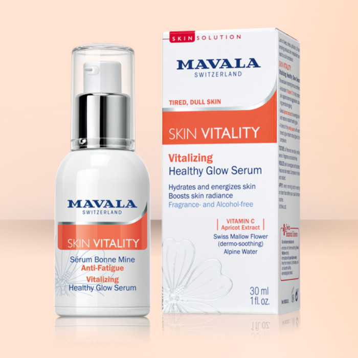 MAVALA cuidado y belleza para uñas, piel alta calidad. SKIN VITALITY Serum Resplandor.