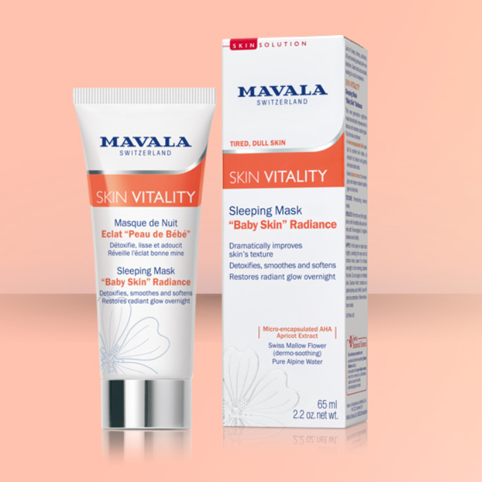 MAVALA cuidado y belleza para uñas, piel alta calidad. SKIN VITALITY Mascarilla de noche.