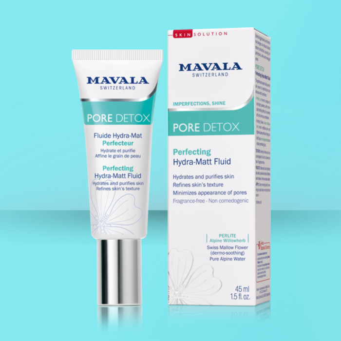 MAVALA cuidado y belleza para uñas, piel alta calidad. PORE DETOX Fluido Hidra-Mate.