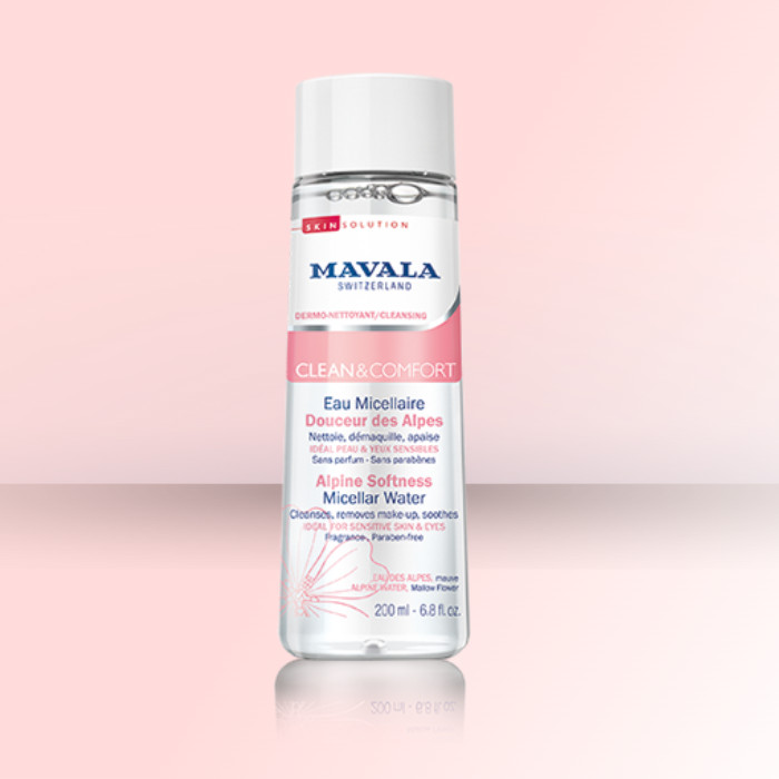 MAVALA cuidado y belleza para uñas, piel alta calidad. CLEAN & COMFORT Agua Micelar Suave.