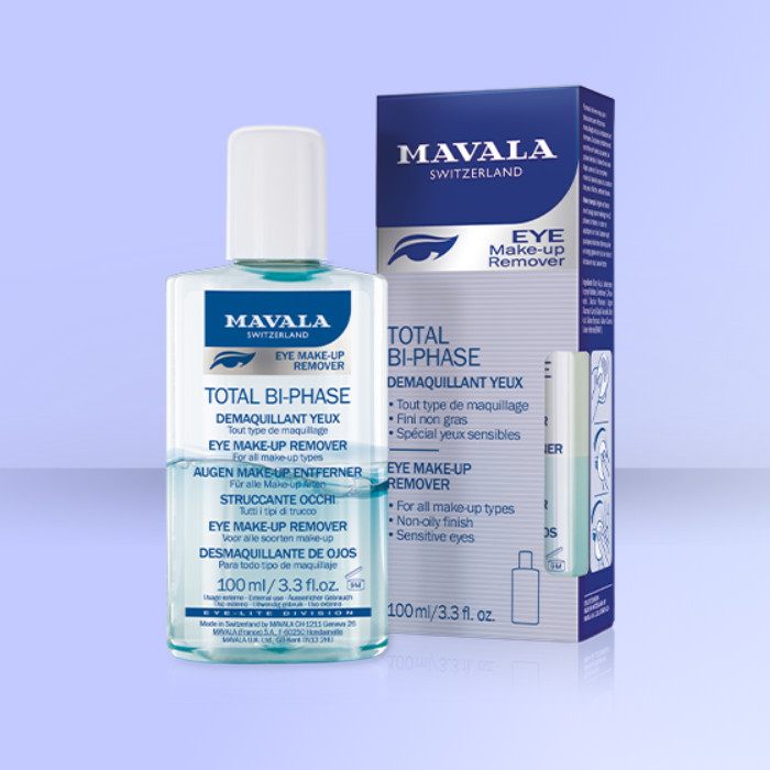 MAVALA cuidado y belleza para uñas, piel alta calidad. DESMAQUILLANTES DE OJOS Total Bi-Phase.