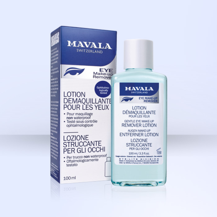 MAVALA cuidado y belleza para uñas, piel alta calidad. DESMAQUILLANTES DE OJOS Loción desmaquillante.