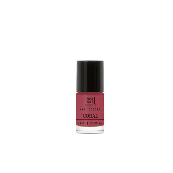 SOIVRE COSMETICS. Cosmética saludable. SOIVRE el cuidado integral y específico que tu piel necesita. ESMALTE DE UÑAS CORAL 6ML Nails. 7 Free. Longwear.