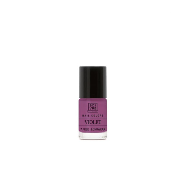 SOIVRE COSMETICS. Cosmética saludable. SOIVRE el cuidado integral y específico que tu piel necesita. ESMALTE DE UÑAS VIOLET 6ML Nails. 7 Free. Longwear.