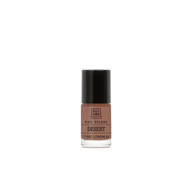 SOIVRE COSMETICS. Cosmética saludable. SOIVRE el cuidado integral y específico que tu piel necesita. ESMALTE DE UÑAS DESERT 6ML Nails. 7 Free. Longwear.