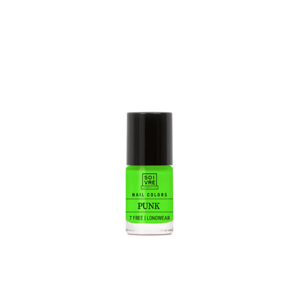 SOIVRE COSMETICS. Cosmética saludable. SOIVRE el cuidado integral y específico que tu piel necesita. ESMALTE DE UÑAS PUNK 6ML Nails. 7 Free. Longwear.