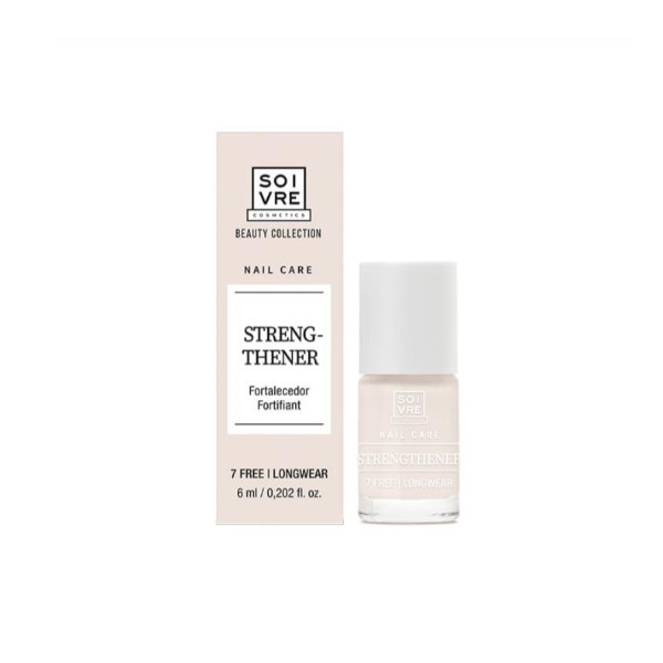 SOIVRE COSMETICS. Cosmética saludable. SOIVRE el cuidado integral y específico que tu piel necesita. ESMALTE FORTALECEDOR 6ML Nails. Hidrata, enriquece y refuerza las uñas.