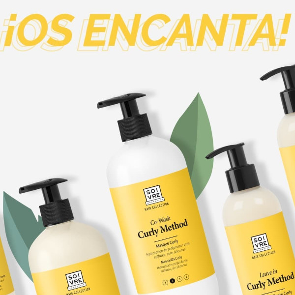 SOIVRE COSMETICS. Cosmética saludable. SOIVRE el cuidado integral y específico que tu piel necesita. CHAMPÚ LOW POO 500ML. Curly Method. Paso 1 Low-Poo. Limpieza delicada.