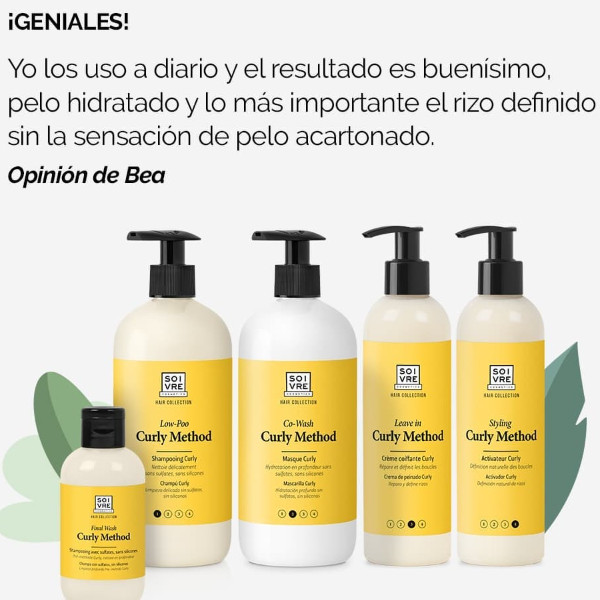 SOIVRE COSMETICS. Cosmética saludable. SOIVRE el cuidado integral y específico que tu piel necesita. MASCARILLA CO-WASH 500ML. Curly Method. Paso 2 Co-Wash. Hidratación profunda.