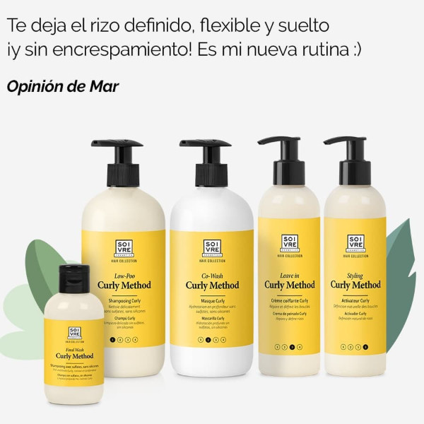 SOIVRE COSMETICS. Cosmética saludable. SOIVRE el cuidado integral y específico que tu piel necesita. ACTIVADOR DE RIZOS 250ML. Curly Method. Paso 4 Styling. Definición natural de rizos.