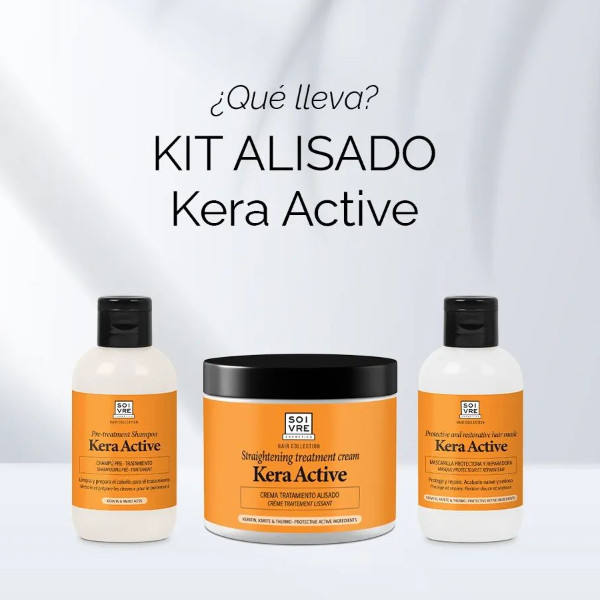 SOIVRE COSMETICS. Cosmética saludable. SOIVRE el cuidado integral y específico que tu piel necesita. KIT ALISADO BRASILEÑO 3 PRODUCTOS. Kera Active.