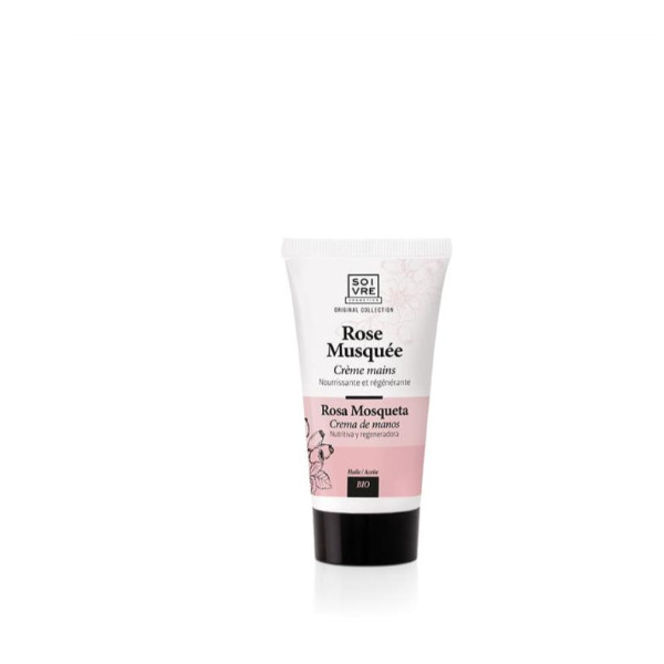 SOIVRE COSMETICS. Cosmética saludable. SOIVRE el cuidado integral y específico que tu piel necesita. CREMA DE MANOS 50ML. Rosa Mosqueta.