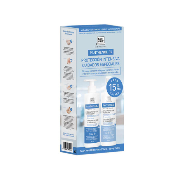 SOIVRE COSMETICS. Cosmética saludable. SOIVRE el cuidado integral y específico que tu piel necesita. PACK PANTHENOL 8% CUIDADOS ESPECIALES 2 X 250 ML Panthenol.