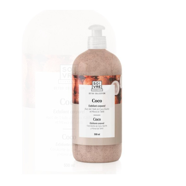 SOIVRE COSMETICS. Cosmética saludable. SOIVRE el cuidado integral y específico que tu piel necesita. EXFOLIANTE CORPORAL 500ML Coco. Elimina toxinas y purifica la piel.