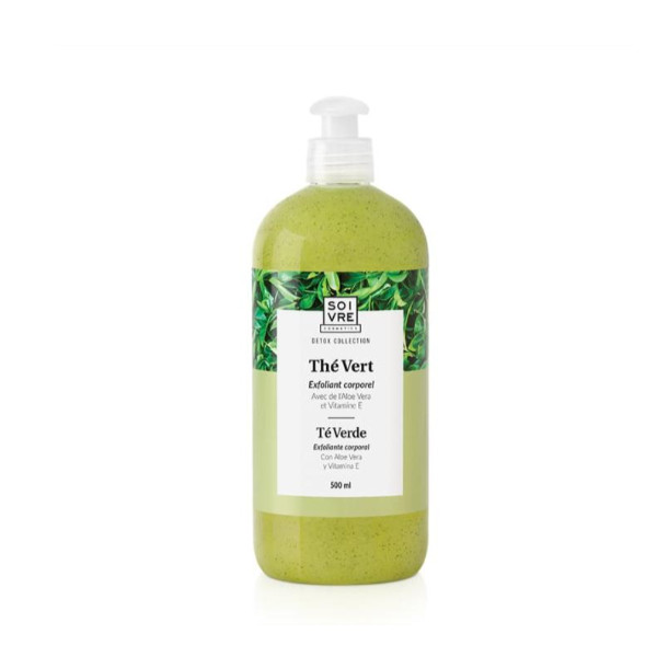 SOIVRE COSMETICS. Cosmética saludable. SOIVRE el cuidado integral y específico que tu piel necesita. EXFOLIANTE CORPORAL 500ML Té Verde. Elimina toxinas y purifica la piel.