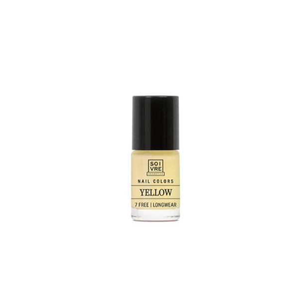 SOIVRE COSMETICS. Cosmética saludable. SOIVRE el cuidado integral y específico que tu piel necesita. ESMALTE DE UÑAS YELLOW 6ML Nails. 7 Free. Longwear.