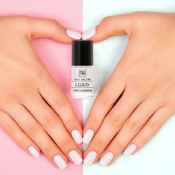 SOIVRE COSMETICS. Cosmética saludable. SOIVRE el cuidado integral y específico que tu piel necesita. ESMALTE DE UÑAS CLOUD 6ML Nails. 7 Free. Longwear.