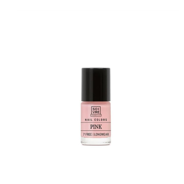 SOIVRE COSMETICS. Cosmética saludable. SOIVRE el cuidado integral y específico que tu piel necesita. ESMALTE DE UÑAS PINK 6ML Nails. 7 Free. Longwear.