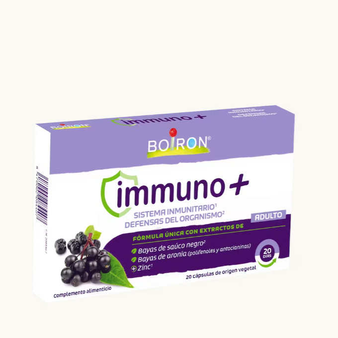 BOIRON BOIRON IMMUNO+ Boiron Immuno + es un compl emento alimenticio a base de extractos vegetales y zinc.