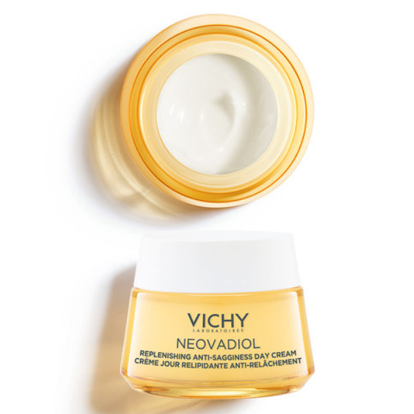 NEOVADIOL CREMA DE DÍA ANTIFLACIDEZ Y RELLENADORA POST-MENOPAUSIA ACTIVA LOS MECANISMOS ANTIEDAD DE LA PIEL EN LA MENOPAUSIA: FLACIDEZ Y ARRUGAS 50 ML