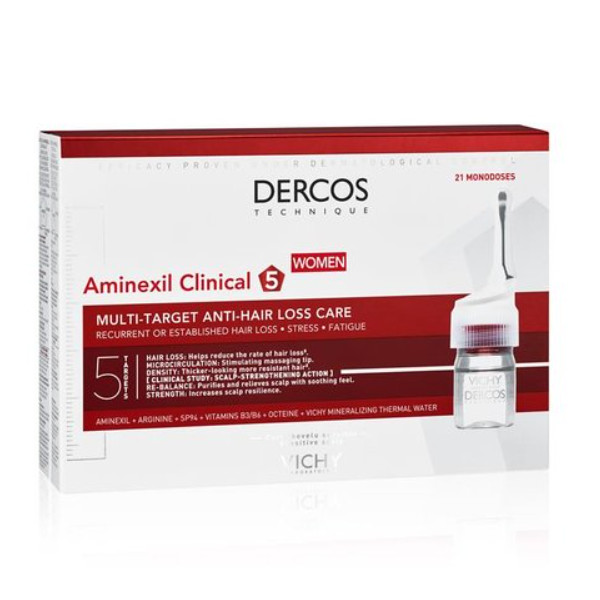 DERCOS TECHNIQUE AMINEXIL CLINICAL 5 - TRATAMIENTO PARA MUJER