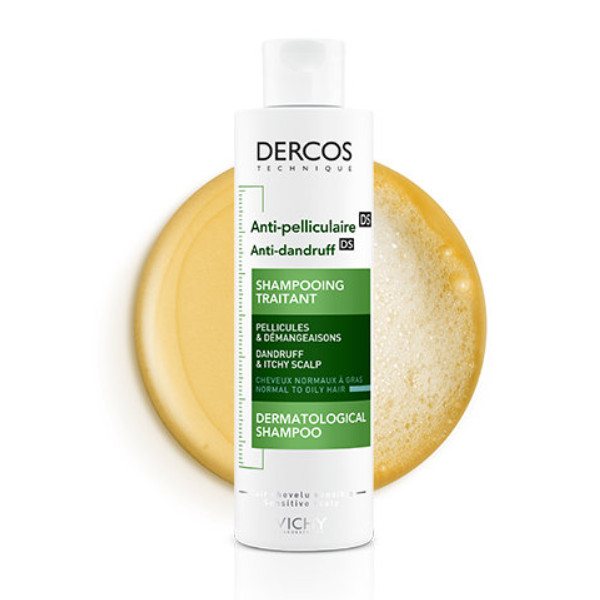 DERCOS TECHNIQUE ANTICASPA DS CABELLO NORMAL O GRASO RECOMENDADO POR DERMATÓLOGOS ACCIÓN ANTIRREAPARICIÓN DE 6 SEMANAS** 200ML Y 400ML