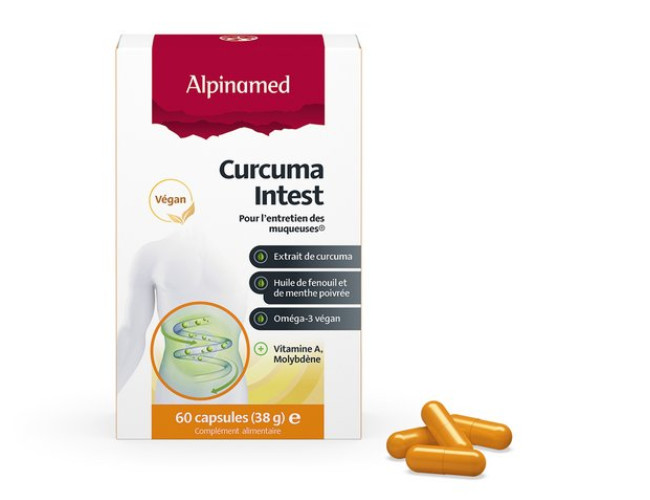 Alpinamed AG extraits spéciaux ou standards CURCUMA INTEST POUR UNE SENSATION ABDOMINALE AGRÉABLE